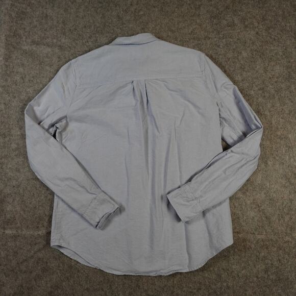 J. Crew Top Womens Small Boy Fit Oxford Shirt Cotton Button Front Blue Long Slv - Picture 6 of 10